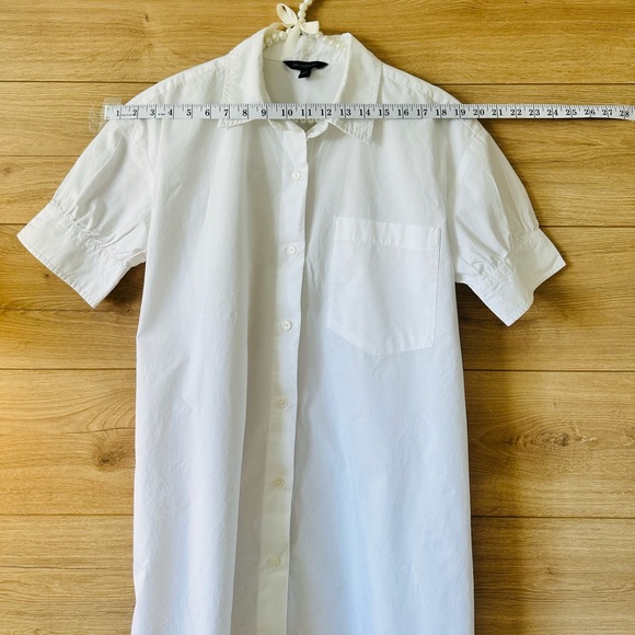 Banana Republic White Dress Shirt 100% Cotton - Picture 7 of 8